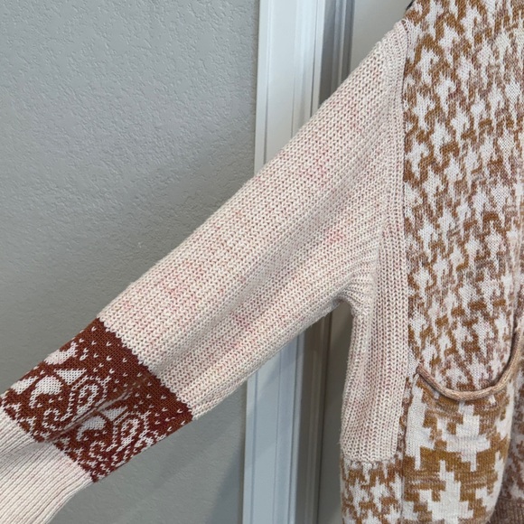 Anthropologie Pilcro Mash-Up Tiger Cardigan Sweater, 2X - Picture 9 of 14